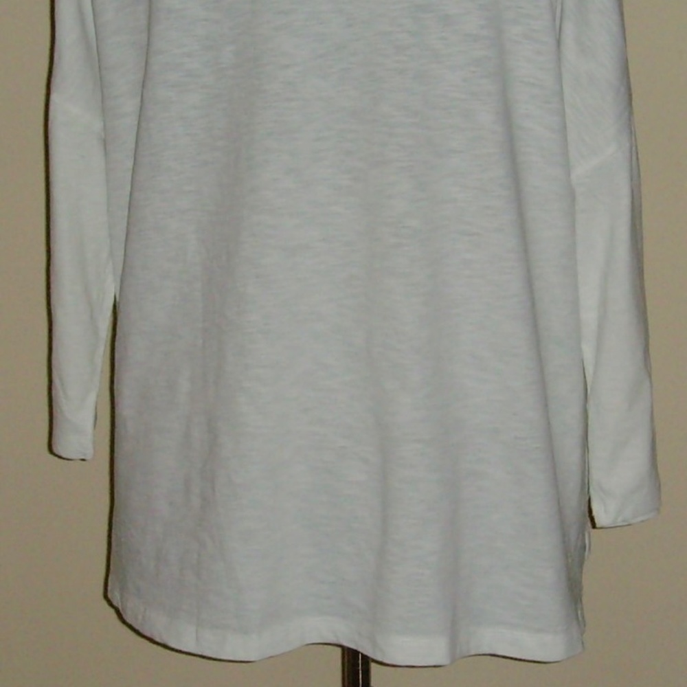 Lord & Taylor Woman 100% Cotton Long Sleeve Tee 2X - White - Picture 12 of 14